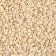 Miyuki delica beads 10/0 - Matted Opaque dark cream ab DBM-883